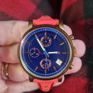 Elegant Blue and Gold Men's Watch